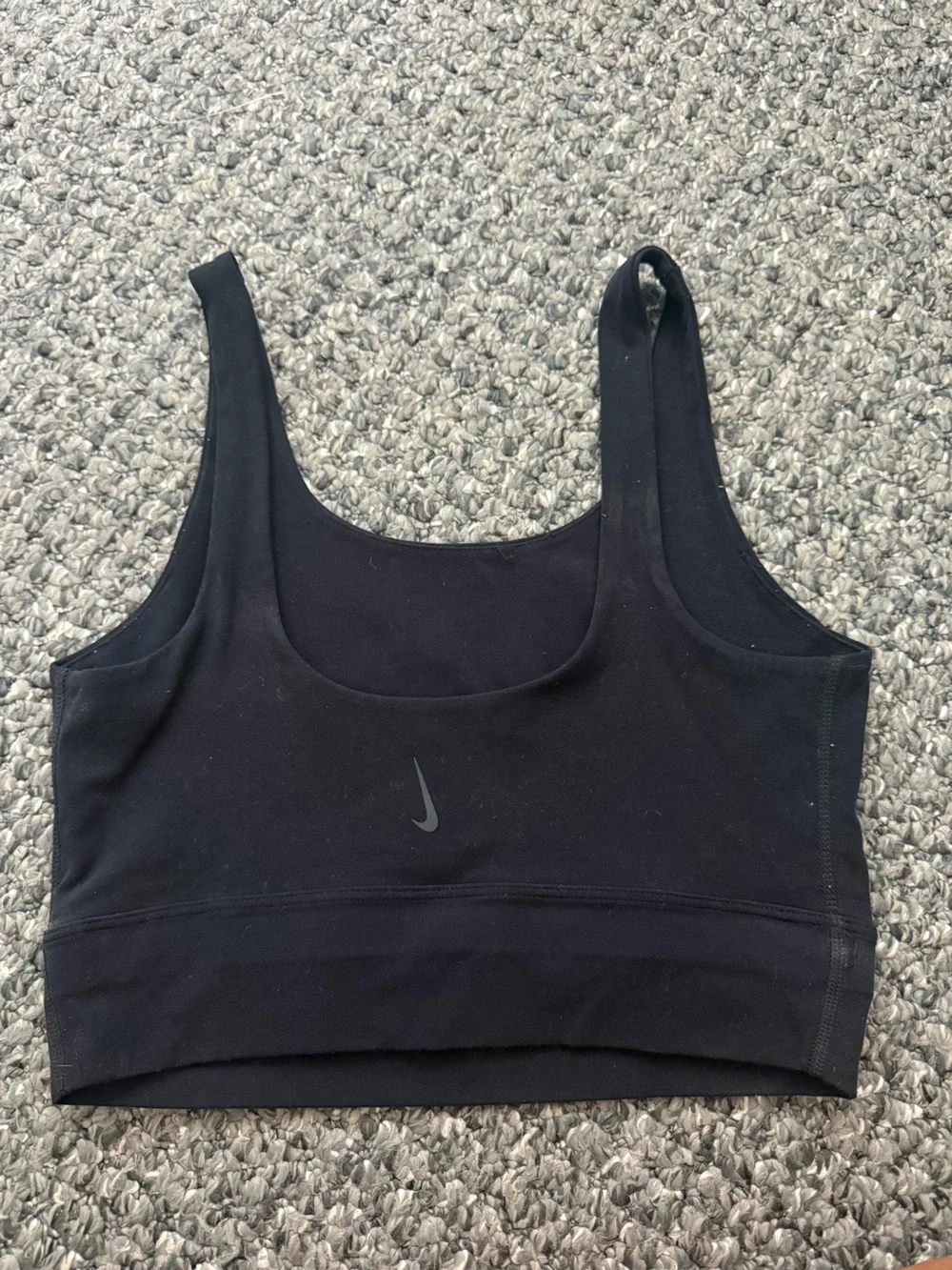 Nike Yoga Black Scoop Neck Sports Bra Tank